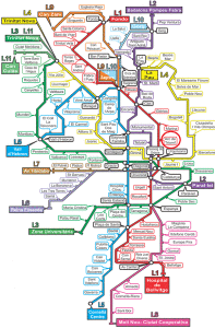карта метро Барселоны